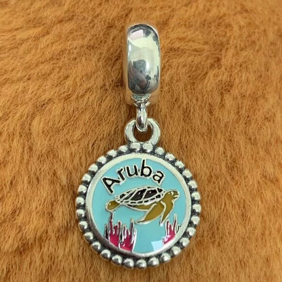 Pandora Aruba Beach Scene Charm (Women Bracelets) - Picture 1 of 4